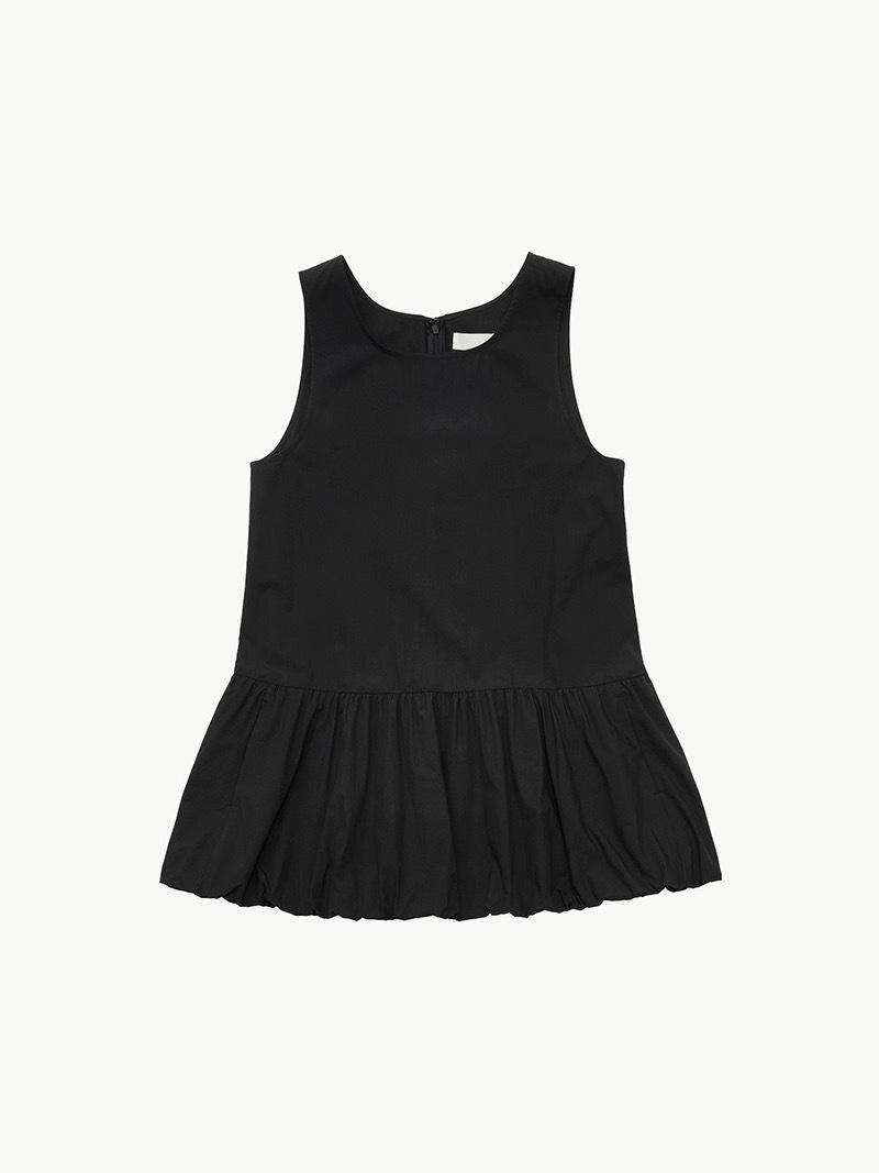 amome*to jennie同款连衣裙纯色蓬蓬花苞小黑裙短裙详情17