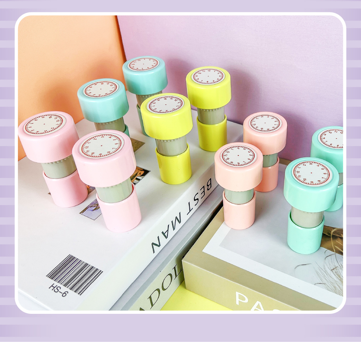 大号时钟印章 儿童认识钟表印章 小学教具钟表模型教师用一二年级详情10