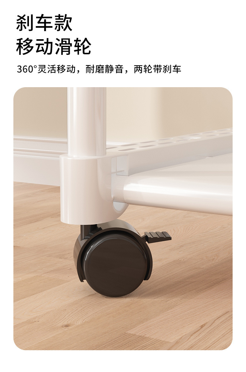 Shoe and hat integrated rack, floor-standing bedroom movable clothes hanger, hanging clothes hanger, indoor storage rack, movable storage rack pic 10