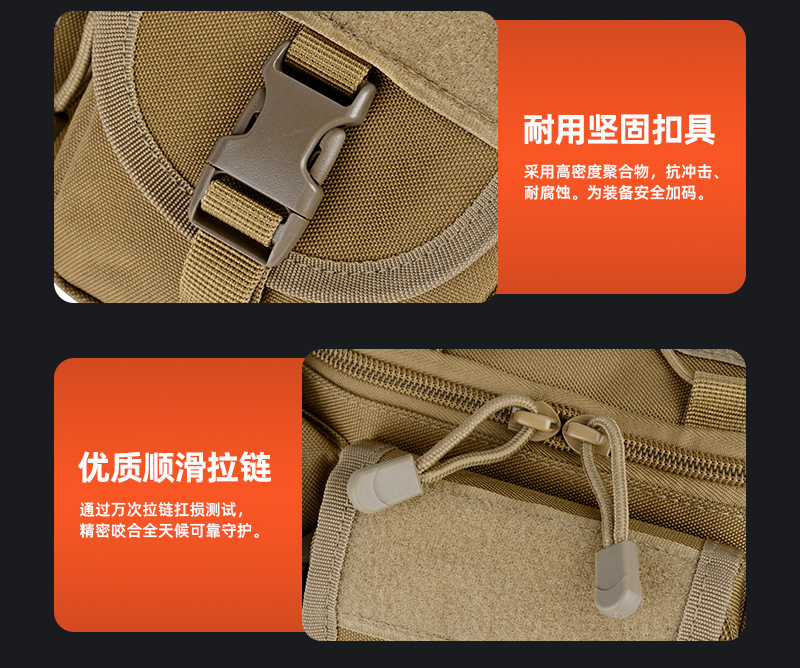  逸途 厂家直供户外运动防水腰包多功能钓鱼路亚包迷彩潮流商务战术胸包详情9