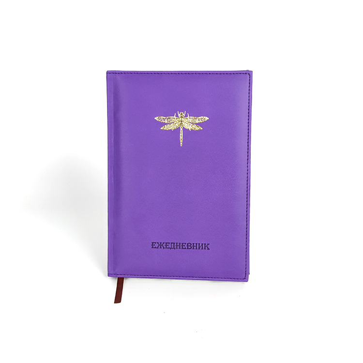 Yalong Cross-border logo A5 printed leather cover notebook, dark retro leather notebook pic 2