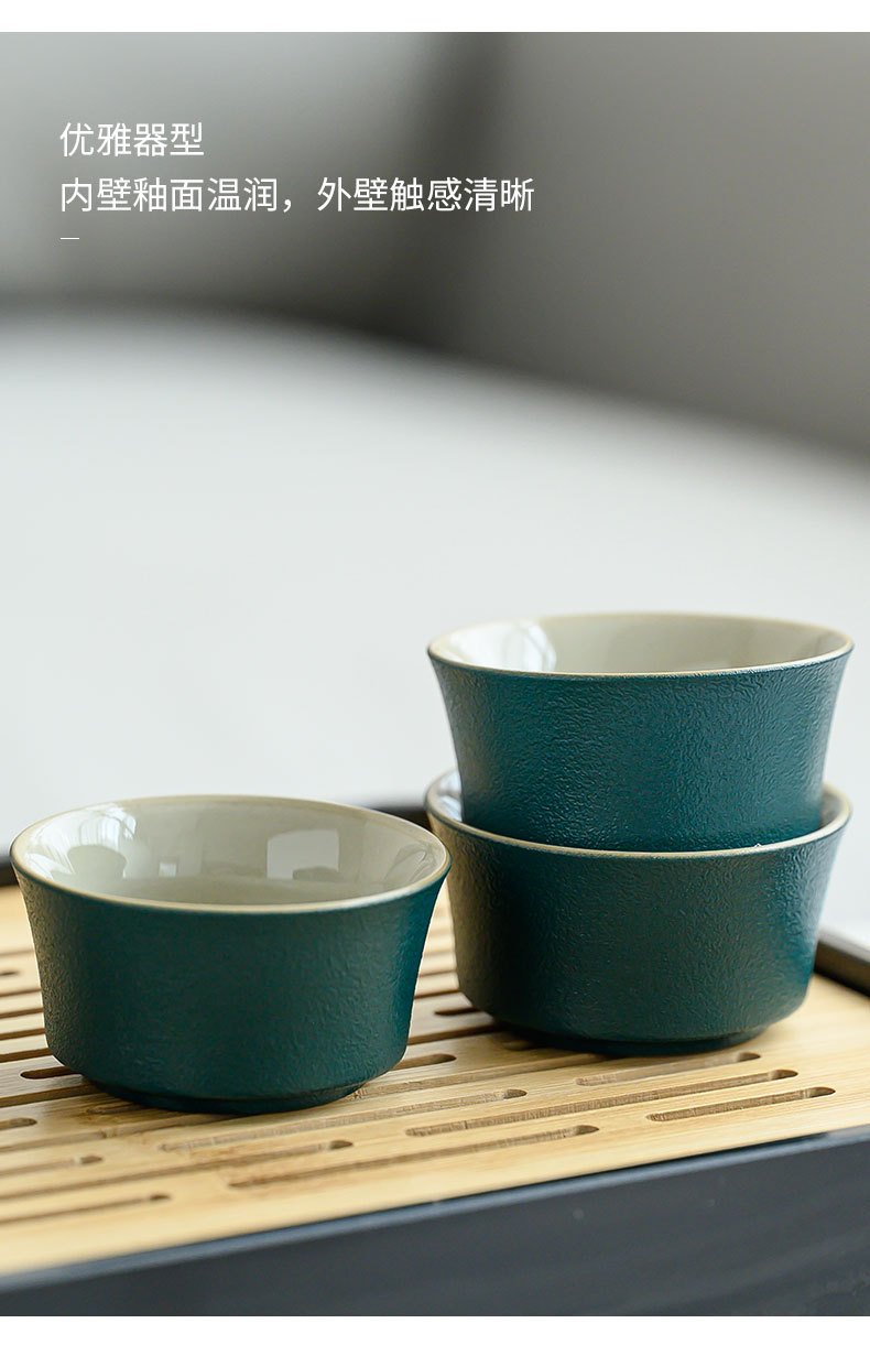 The Tea Charm Set is a simple and luxurious kung fu travel tea tray and tea ware. It is a portable and easy-to-use business activity gift pic 17
