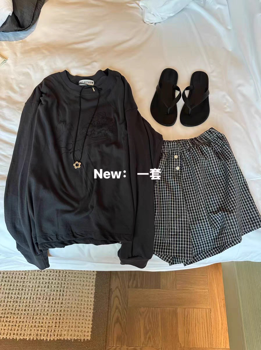 In stock 2025 summer new style, Dongdaemun, South Korea, round-neck super cute cartoon print sun protection long-sleeved T-shirt top for women pic 38