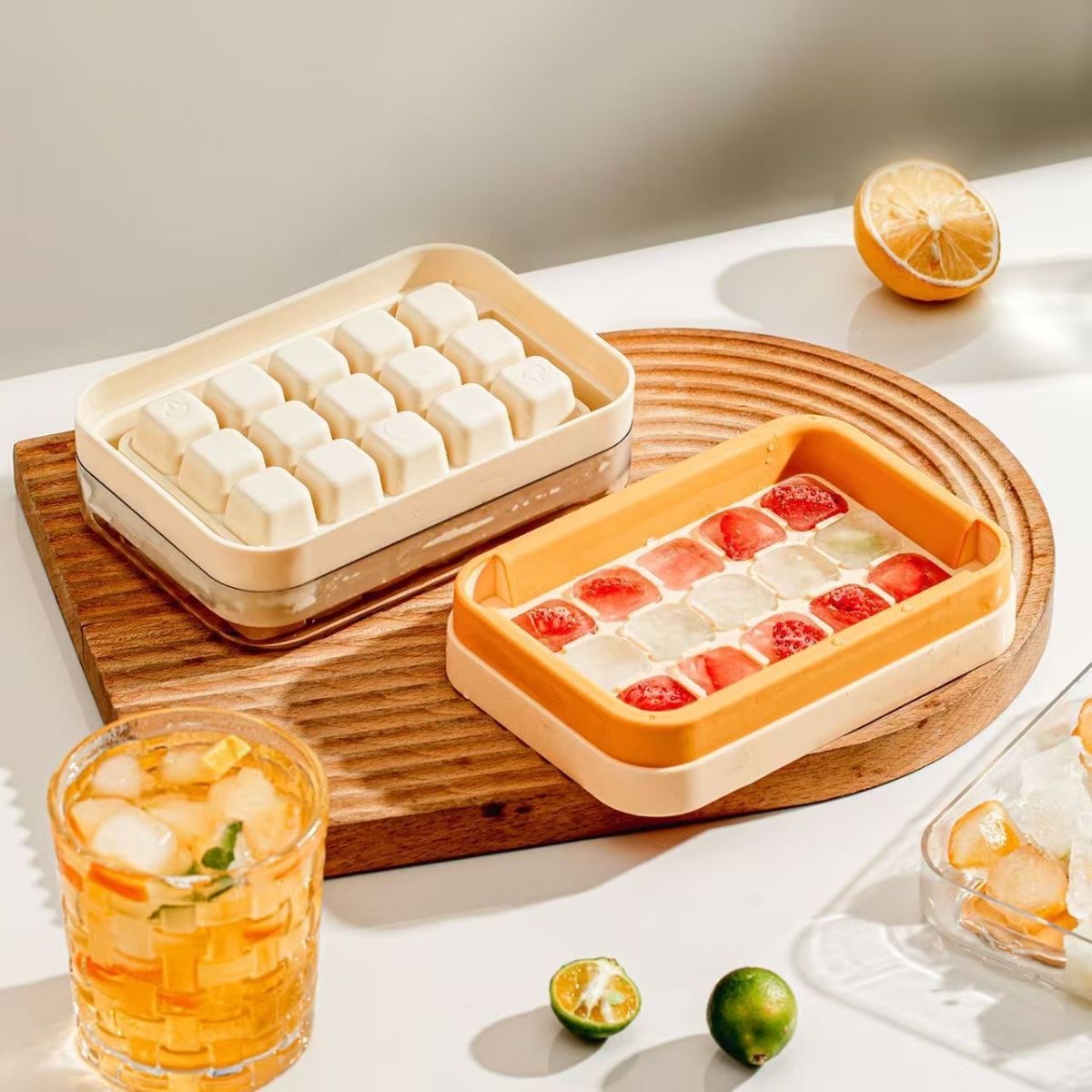 15格冰块模具制冰盒按压冰格冻冰块神器磨具大容量储冰家用食品级详情2