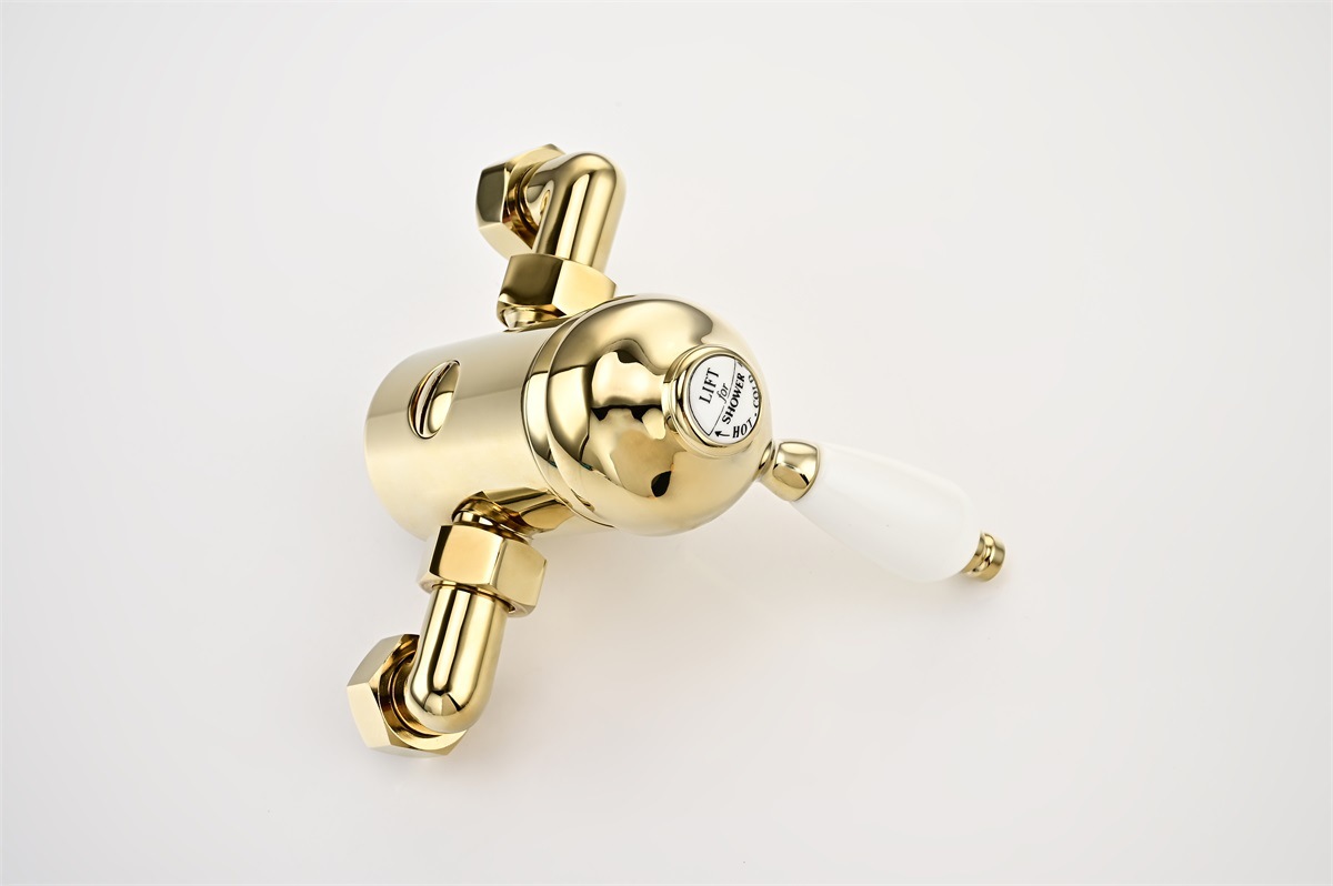 欧式全铜冷热花洒金色淋浴花洒挂墙式龙头卫生间升降增压混水阀详情12