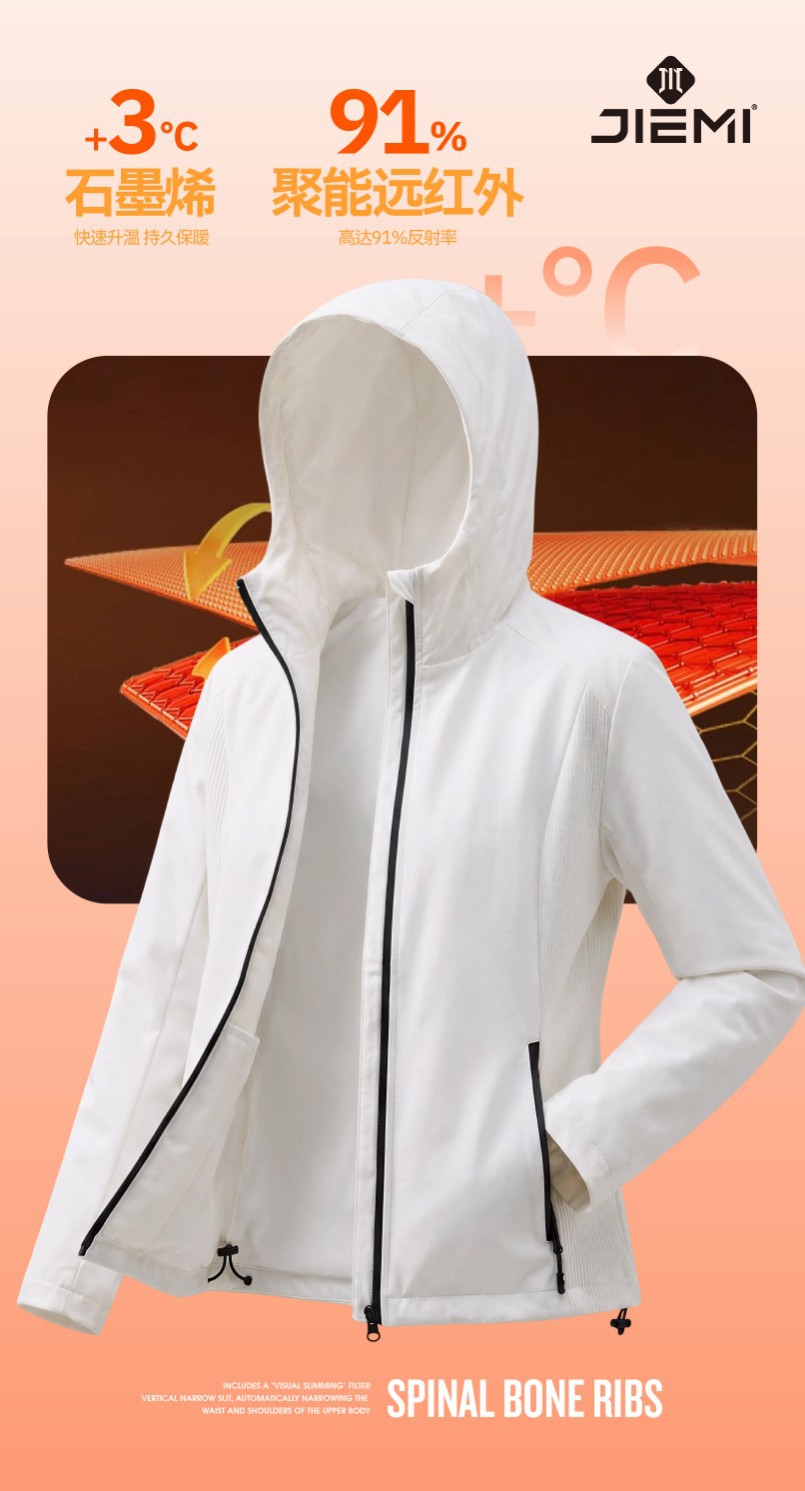 Jiemi Outdoor Soft shell Windbreaker three-in-one Winter outdoor windproof, waterproof, cold-proof and warm hooded mountaineering jacket pic 11
