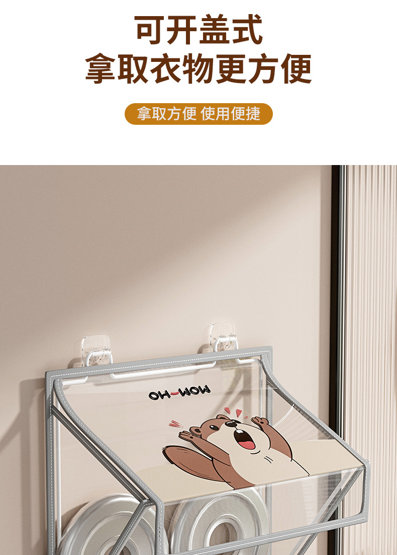 Bathroom clothes storage wonder, waterproof bag for bath towels in the bathroom, hanging bag for dirty clothes in the toilet pic 11