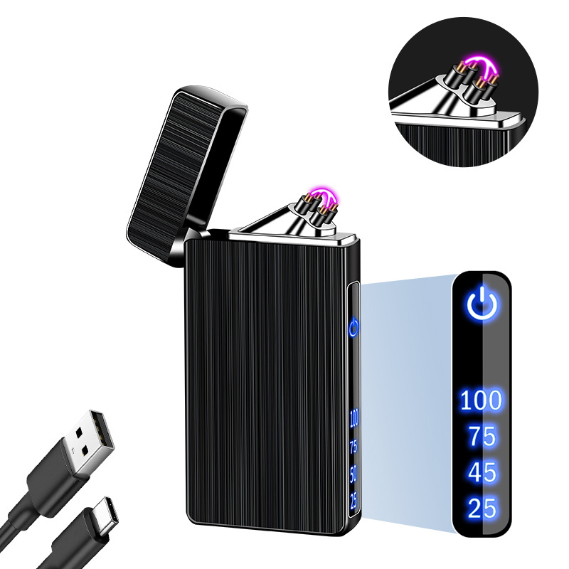 Factory personalized intelligent induction ignition charging lighter, arc pulse cigarette lighter, advertising LOGO, cross-border e-commerce pic 13