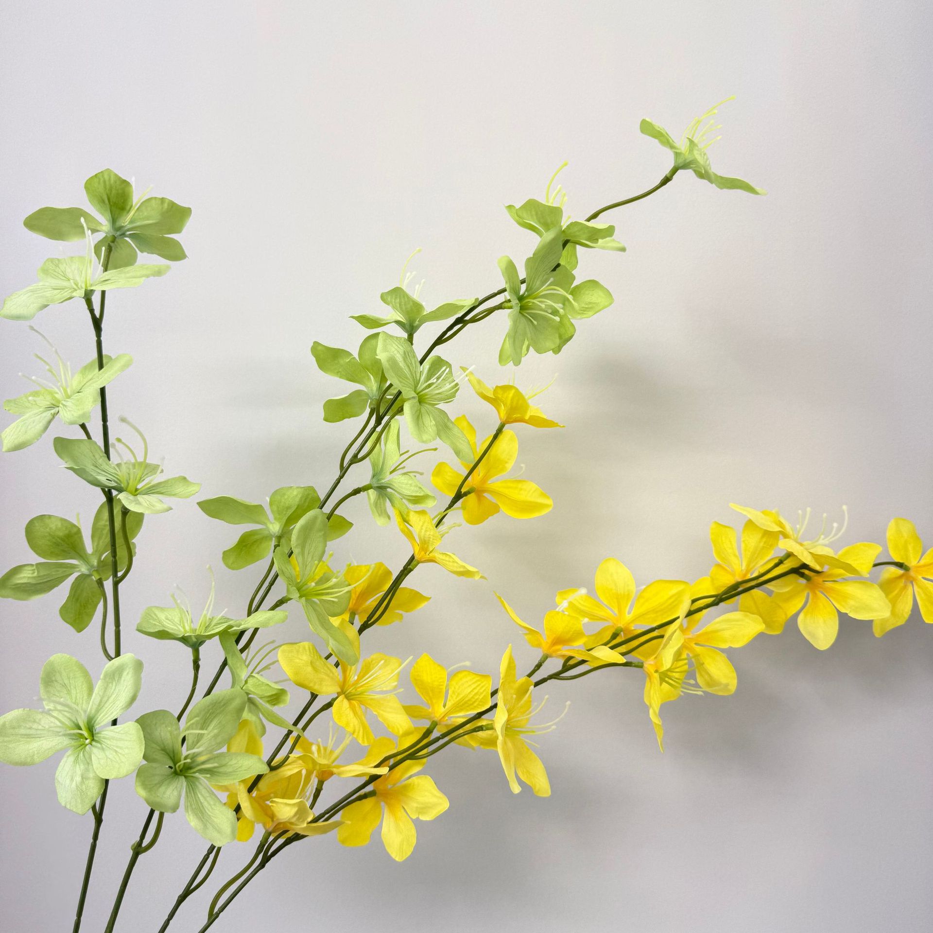 仿真花长枝垂丝茉莉婚庆婚礼堂吊顶挑高路引插花装饰花酒店假花详情5