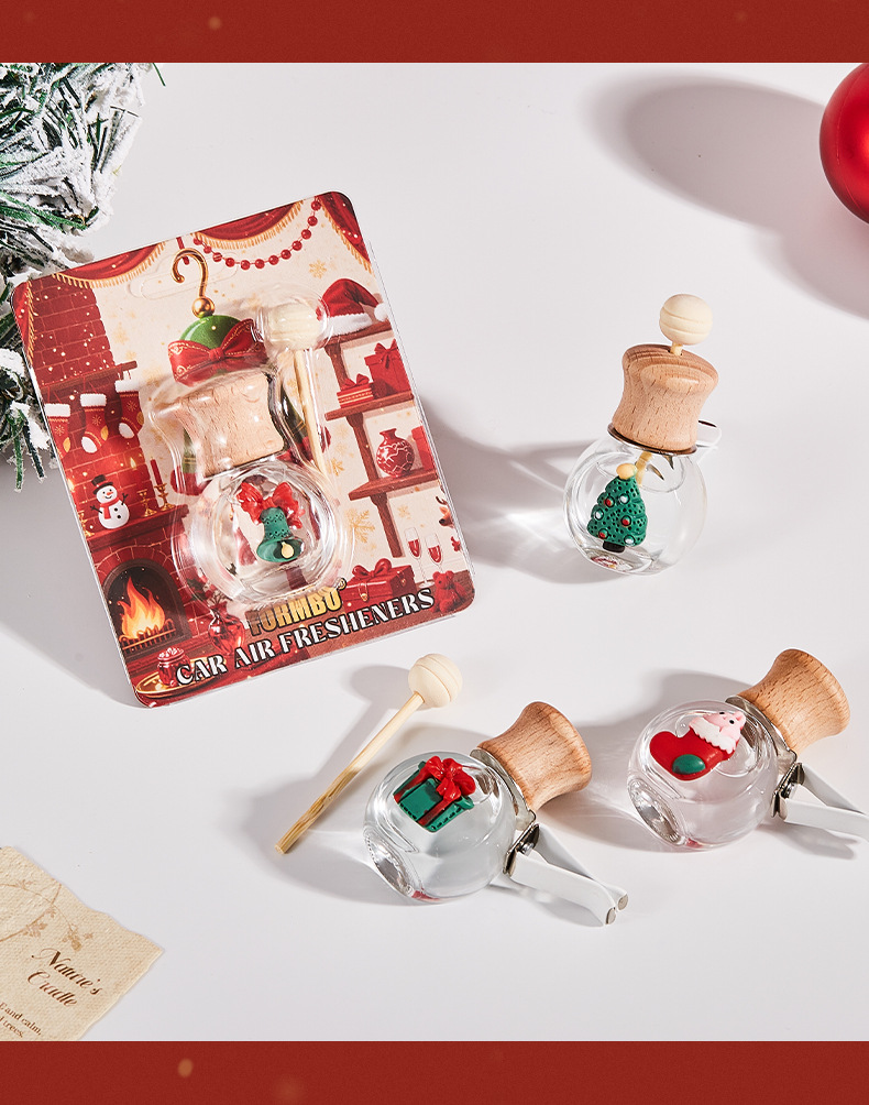 【跨境专供】FORMBO圣诞汽车香水持久留香车内装饰品精油车载香薰详情16
