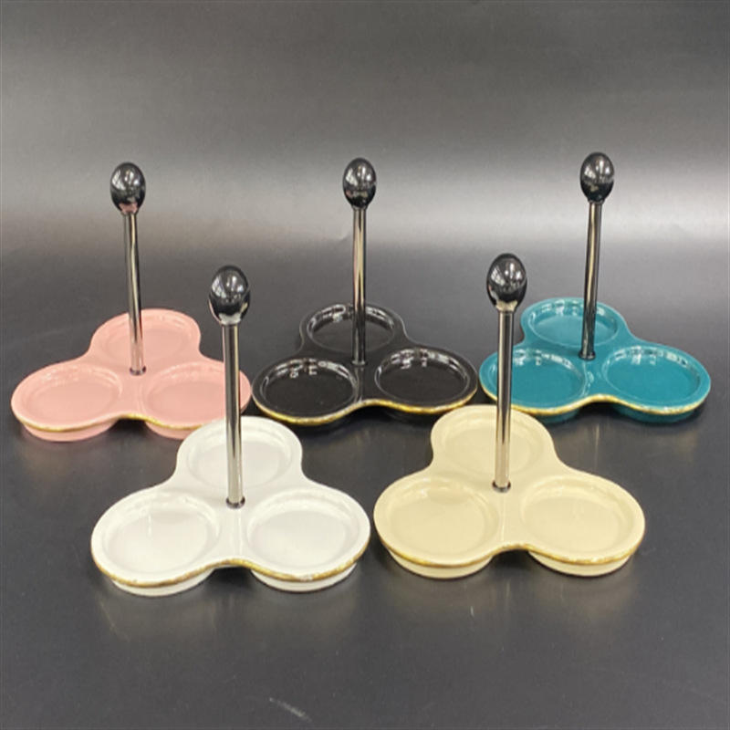 厂家直销五金提手串盘架水果盘子蛋糕甜品盘果盘合金支架家居配件详情16