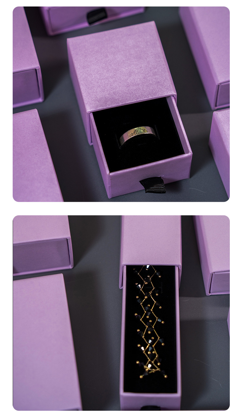 首饰抽屉盒现货珠宝饰品包装盒子跨境戒指耳环项链吊坠手表盒厂家详情14