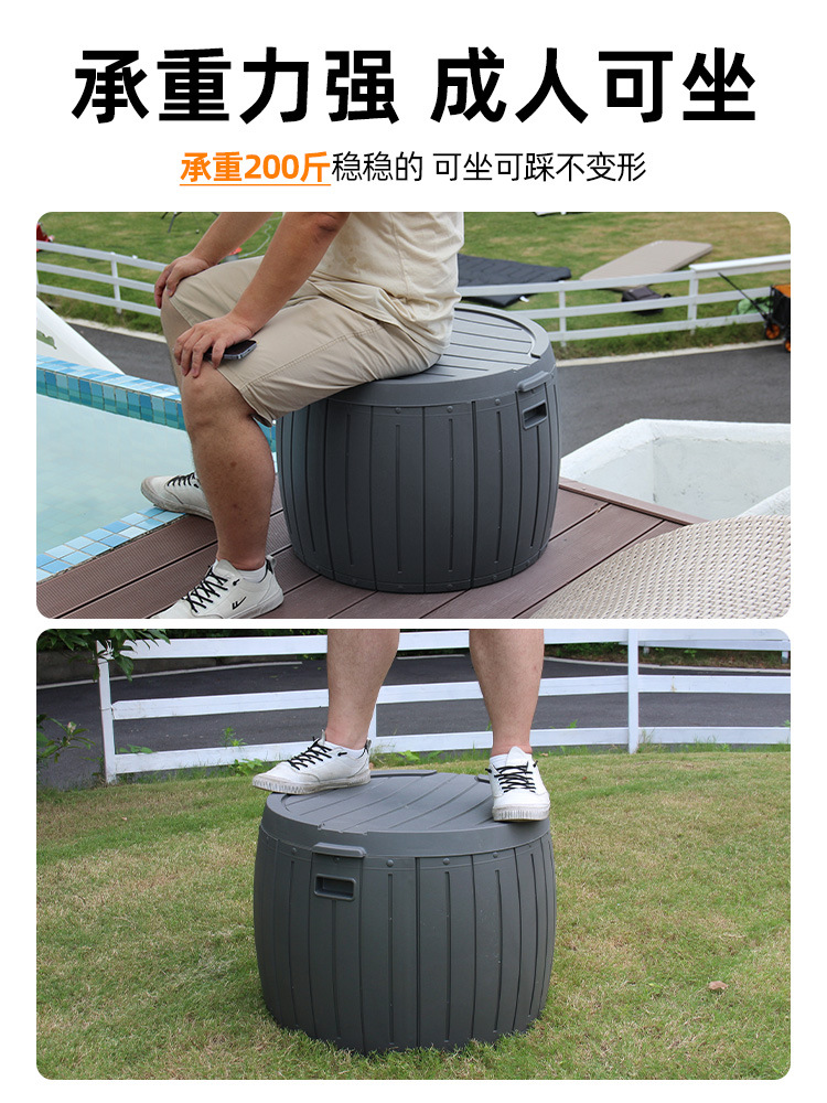 防晒庭院花园收纳柜工具阳台户外防雨储物柜大容量杂物玩具收纳箱详情5