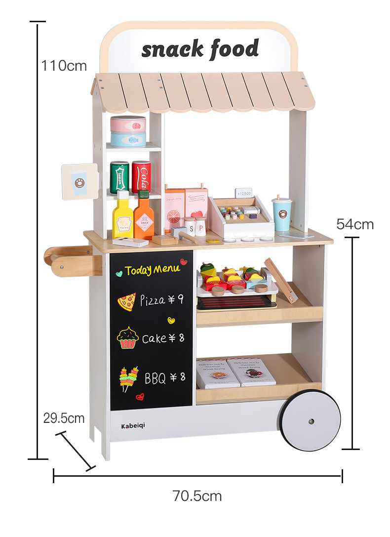 北欧风仿真声光冰箱厨房玩具套装儿童过家家角色扮演益智厨房玩具详情41