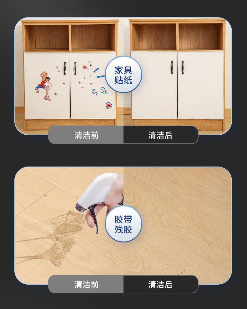 除胶剂家用万能强力去胶清除汽车不干胶清洗双面胶粘胶去除脱胶剂详情10