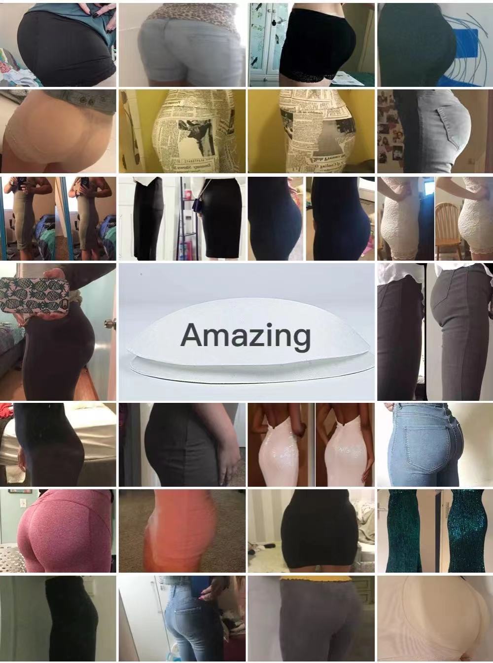 Height-lifting pants for women, underpants for lifting and plumping buttocks, false buttocks, body shaping and shaping, flat-angled belt-tightening, belt with padding pic 4