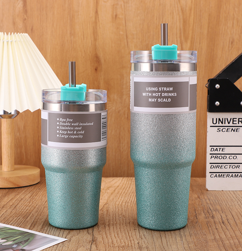 跨境钻石漆冰霸杯保温杯30OZ咖啡杯20OZ不锈钢啤酒杯外贸车载杯详情10