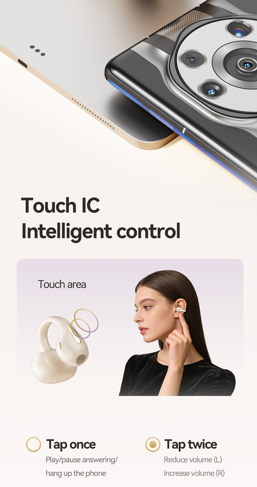 Crossover nuevo M158 bluetooth auriculares clip de oído digital larga duración alta calidad de sonido huqiang bei al por mayor pic 15