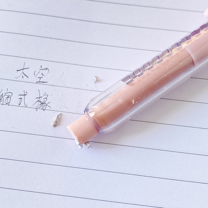 太空人橡皮擦卡通创意儿童小礼品少屑干净无痕小学生推拉橡皮批发详情10