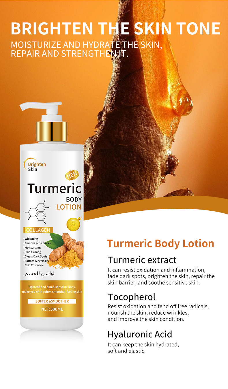 WWP Foreign Trade Kojic Acid Nicotinamide Body Lotion Moisturizing, Whitening and Dry Skin Removal l Cross-border Arbutin Moisturizing Lotion 500mL pic 11