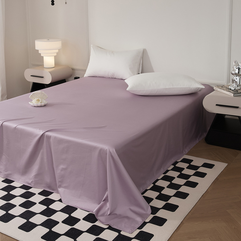 Single-piece quilt cover, pure cotton long-staple cotton bed sheet, bed cap, oversized quilt cover, skin-friendly single and double solid color bedding pic 69