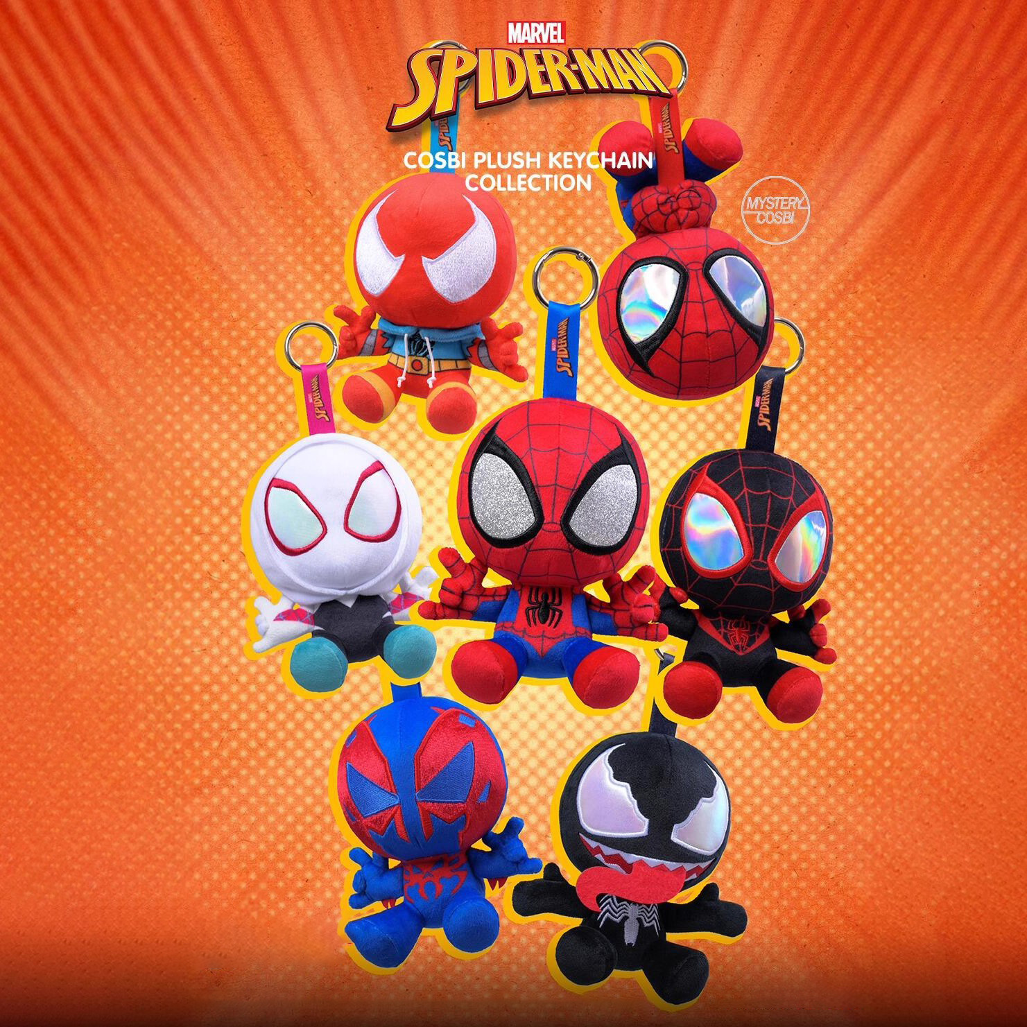 正版蜘蛛侠毛绒挂件盲盒潮流手办周边可爱创意公仔桌面摆件批发礼详情9