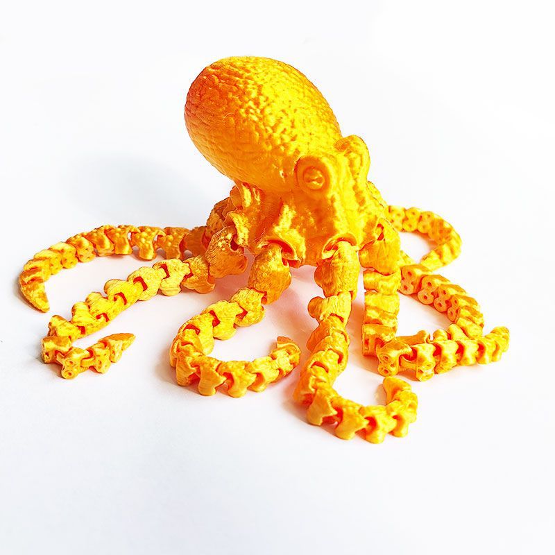 3d печать косяка осьминога осьминога, который позволяет передвигать артефактуры ночного света pic 3