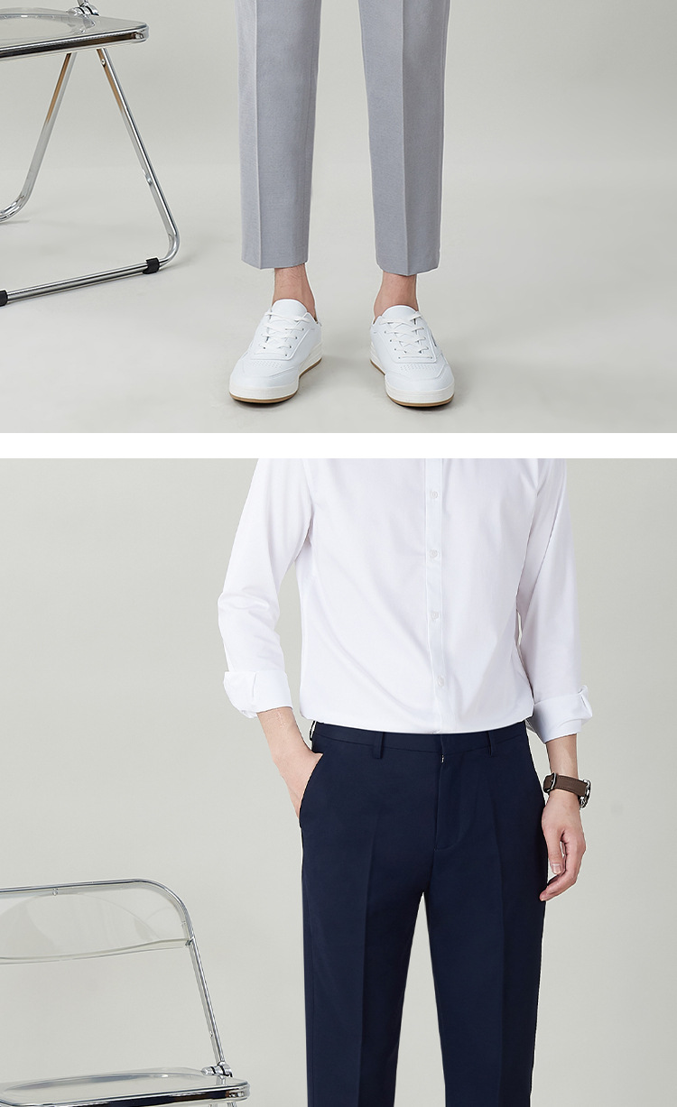 西裤男直筒修身宽松商务正装休闲潮流韩版男士春夏裤子免烫西装裤详情15