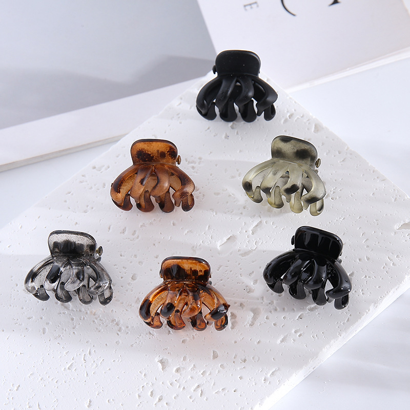 Coffee-colored small hairpin, matte and frosted bangs, hair clipper, small hair clipper for top and side decoration, cross-border hair accessory wholesale pic 12