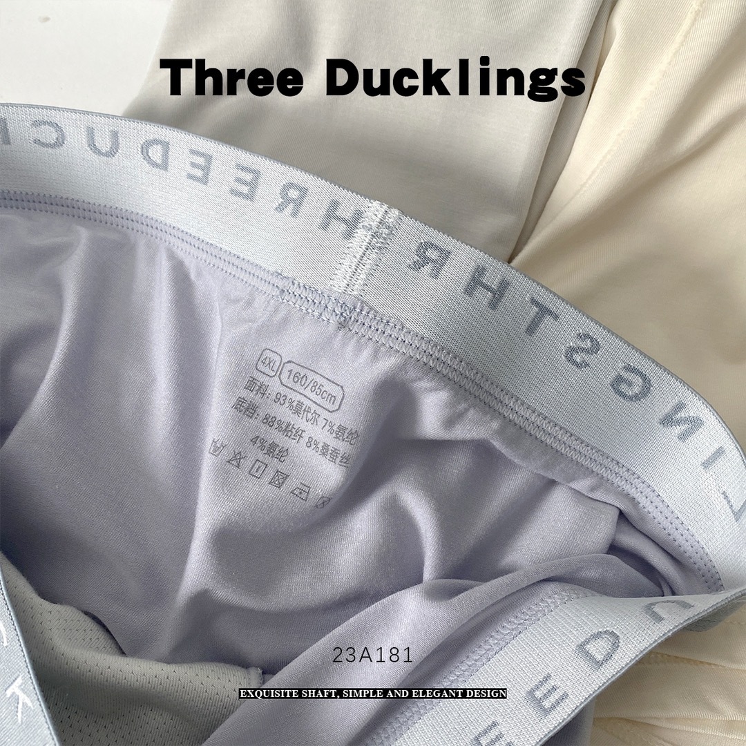 少男儿童内裤学生男四角裤初中生三只小鸭青少年大童平角裤3条装详情3
