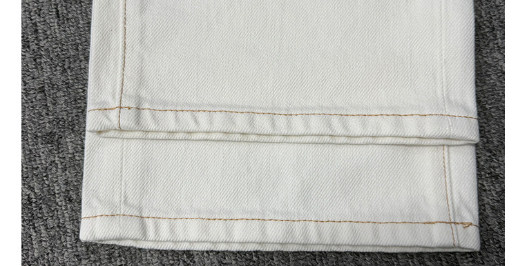 BC High-waisted straight-leg jeans for women, beige, simple style, versatile, casual, loose, wide-leg trousers, European and American style 2026 pic 23