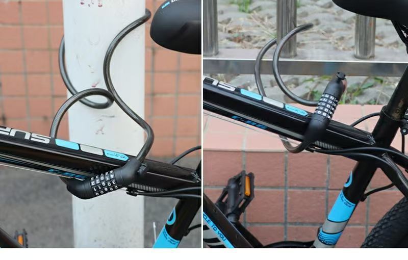 Anti-theft combination lock, steel cable combination lock, smart home anti-picking safety lock pic 25