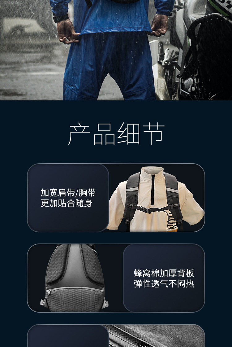 loy机车LED背包户外骑行包休闲发光眼睛包硬壳防海洋之心头盔包详情10