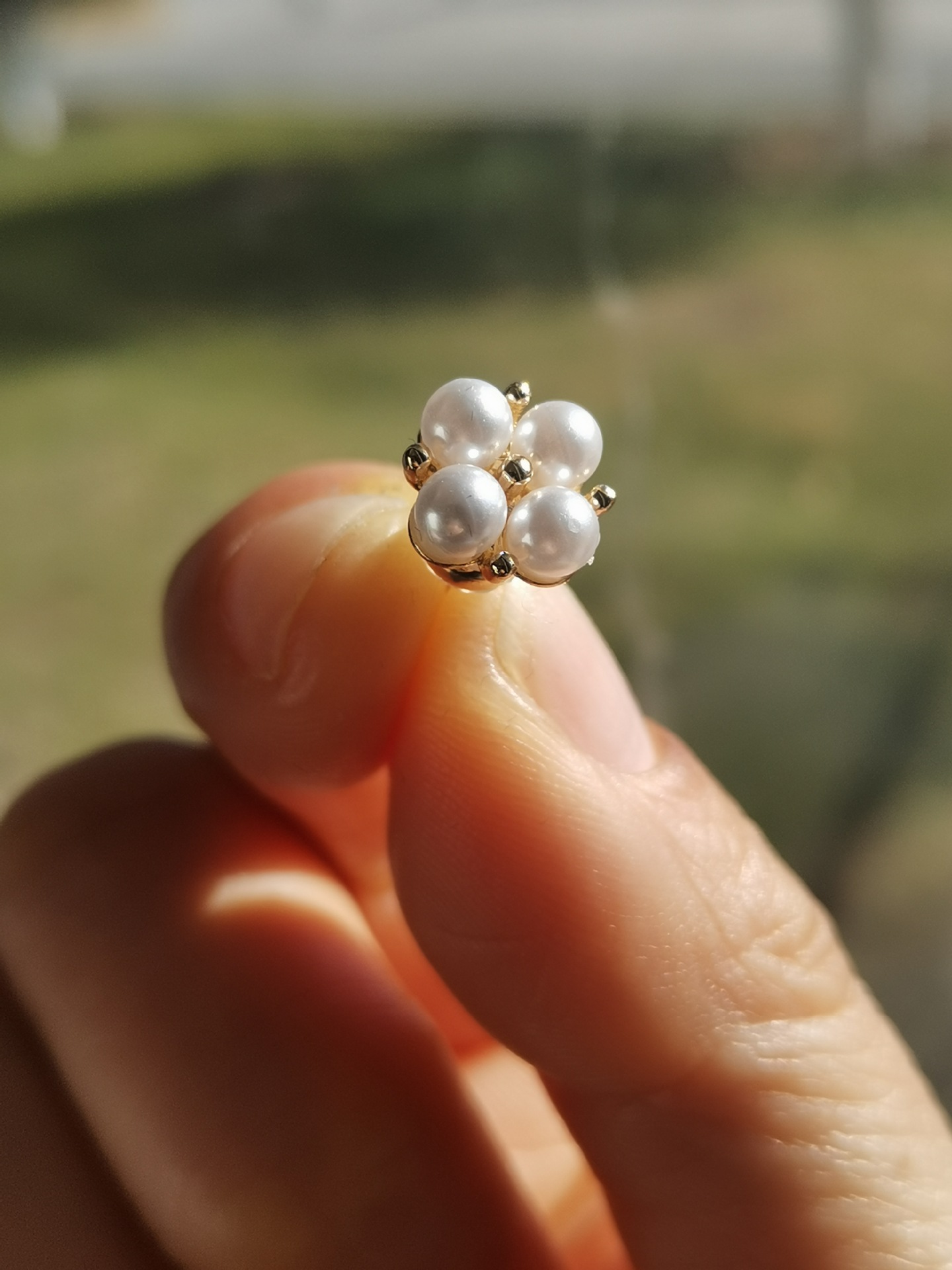 925 silver needle freshwater pearl small stud earrings for women, French, simple and elegant, a popular accessory pic 7