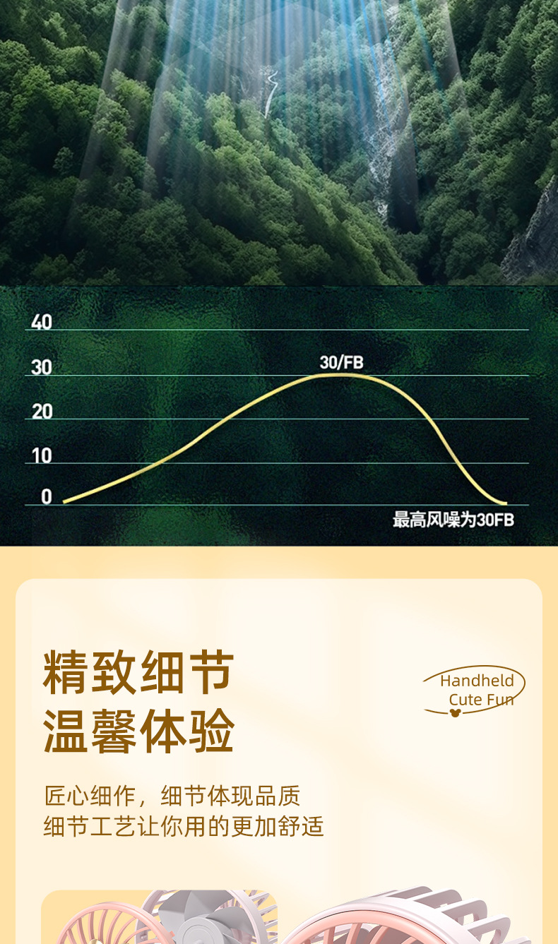 包邮小风扇抖音手持迷你跨境创意USB充电卡通学生广告小风扇批发详情8