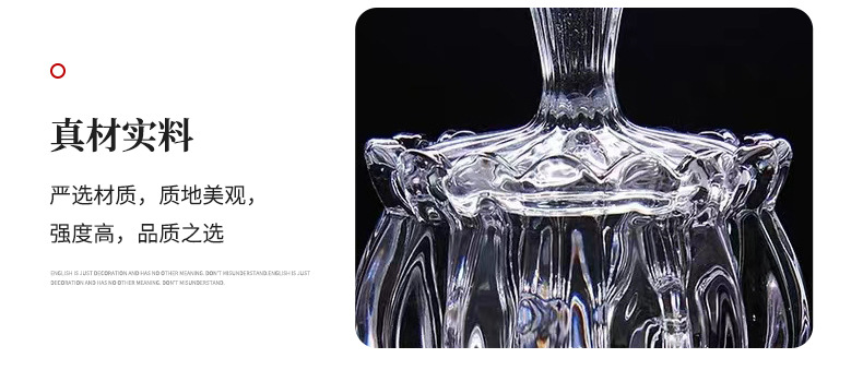 欧式创意高颜值透明玻璃罐带盖糖果罐喜糖罐家用收纳罐水晶消磁碗详情8