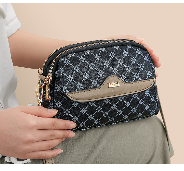 包包女高级感2024跨境外贸斜挎包大容量新款老花时尚气质百搭小包详情22