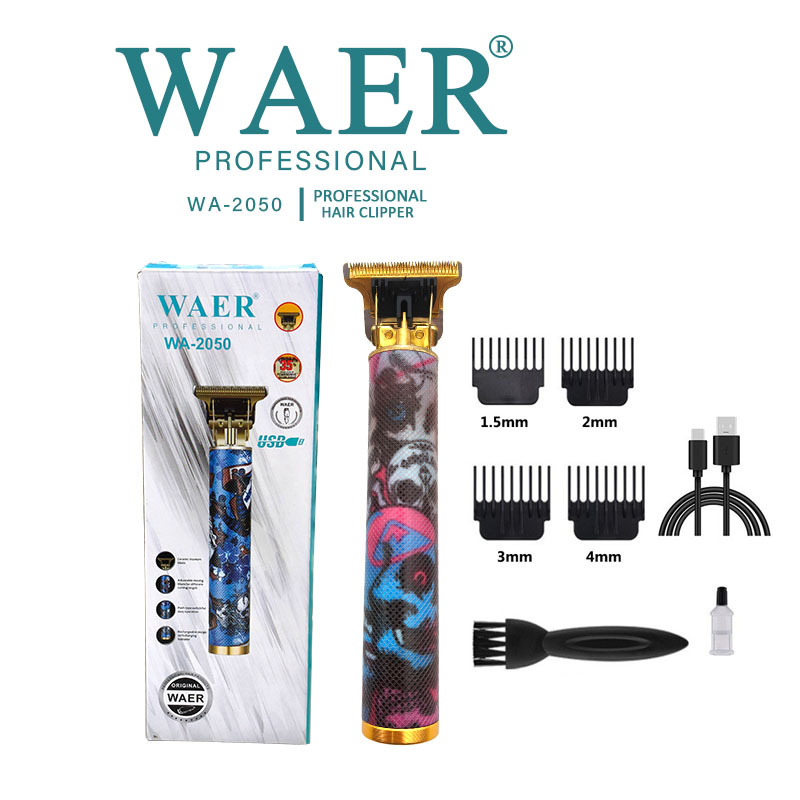 WAER跨境光头神器电推子电动理发器电推剪油头雕刻鬓角理发剪批发详情10