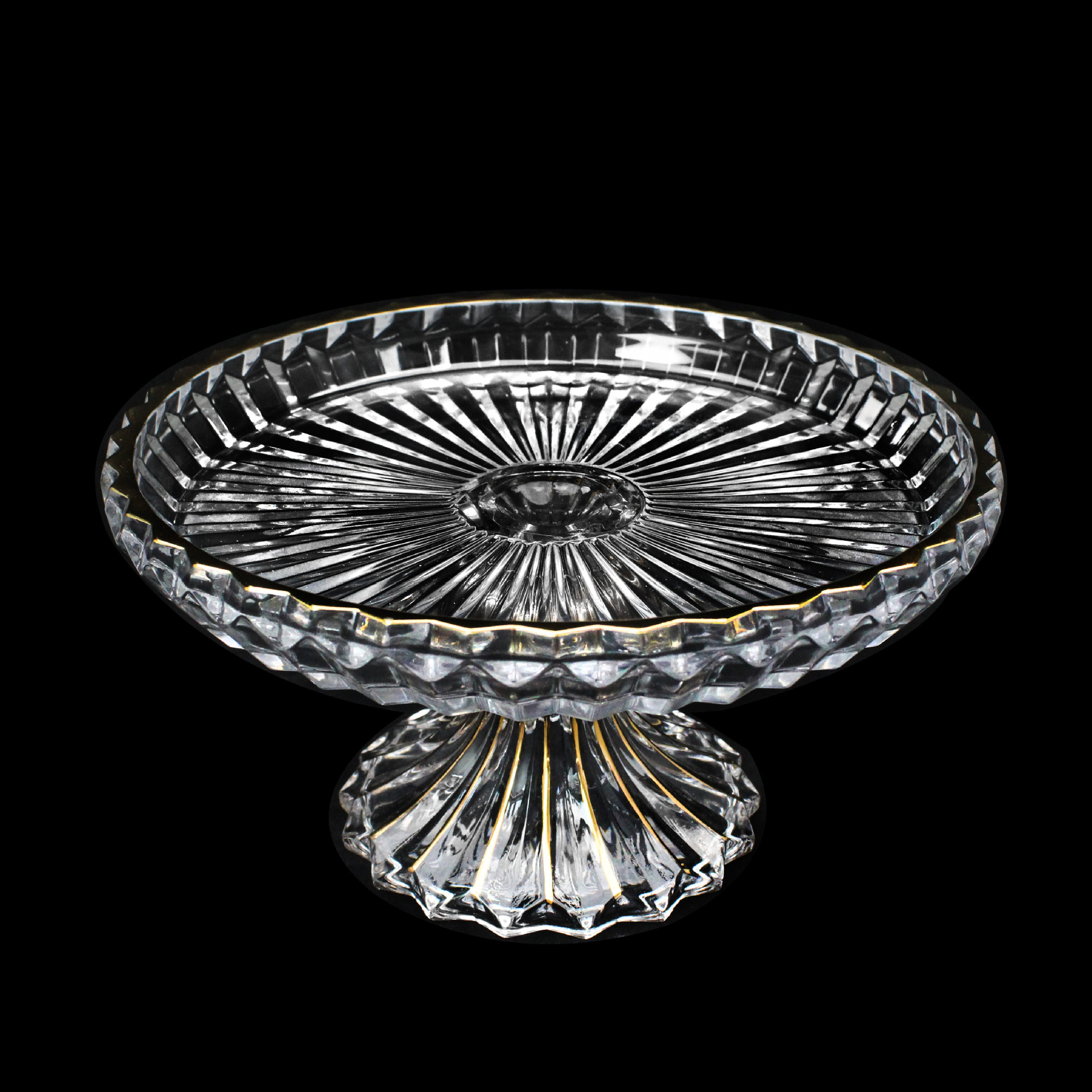 新款剑花造型客厅茶几玻璃果盘果斗厨房水果盘批发详情9