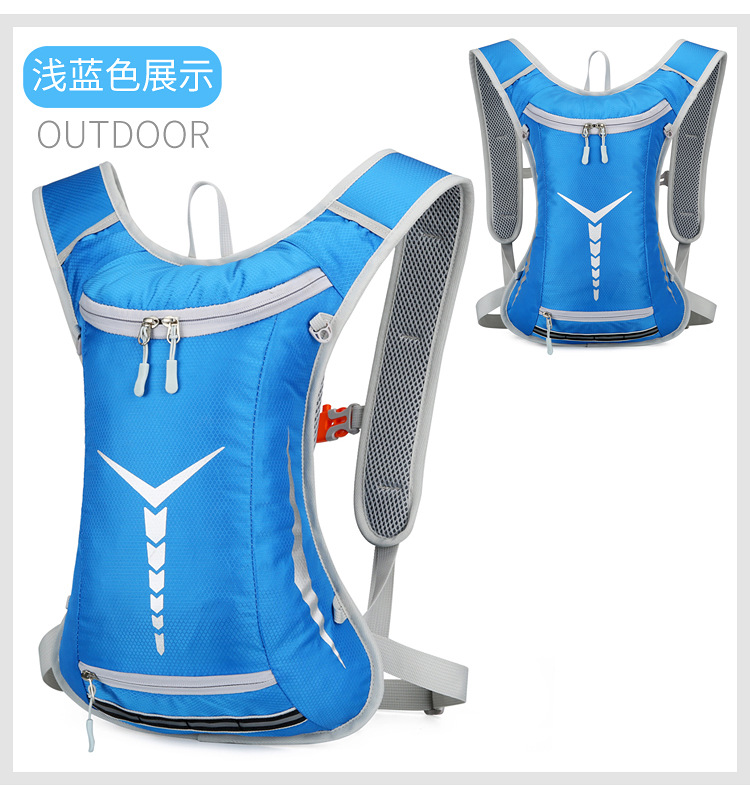 New outdoor colorful cycling bag, Korean-style simple sports mountaineering and off-road fitness water bag, water-resistant backpack pic 29