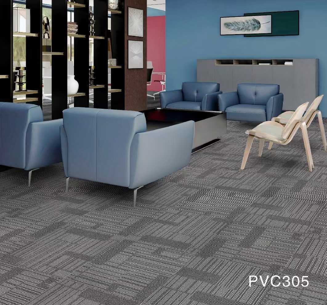 绿生新材料办公室地毯PVC底丙纶方块地毯加厚耐磨拼接地毯写字楼直播间地毯模块化拼接地毯环保无异味多色可选随心搭配PVC打详情5