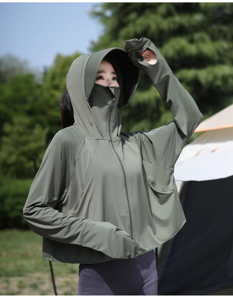 冰丝防晒衣女款2024新款夏季防紫外线UPF50+防晒服薄款防晒罩衫详情15