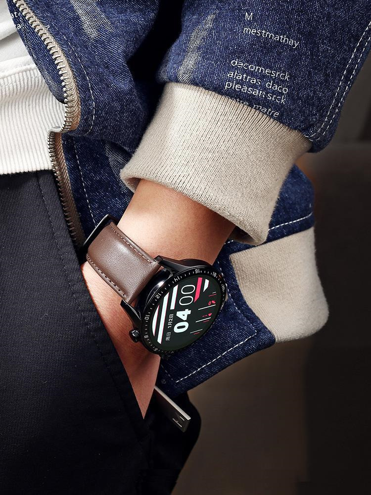 适用于华为GT5 真皮手表带官方同款智能手表带真皮表带现货速发详情24