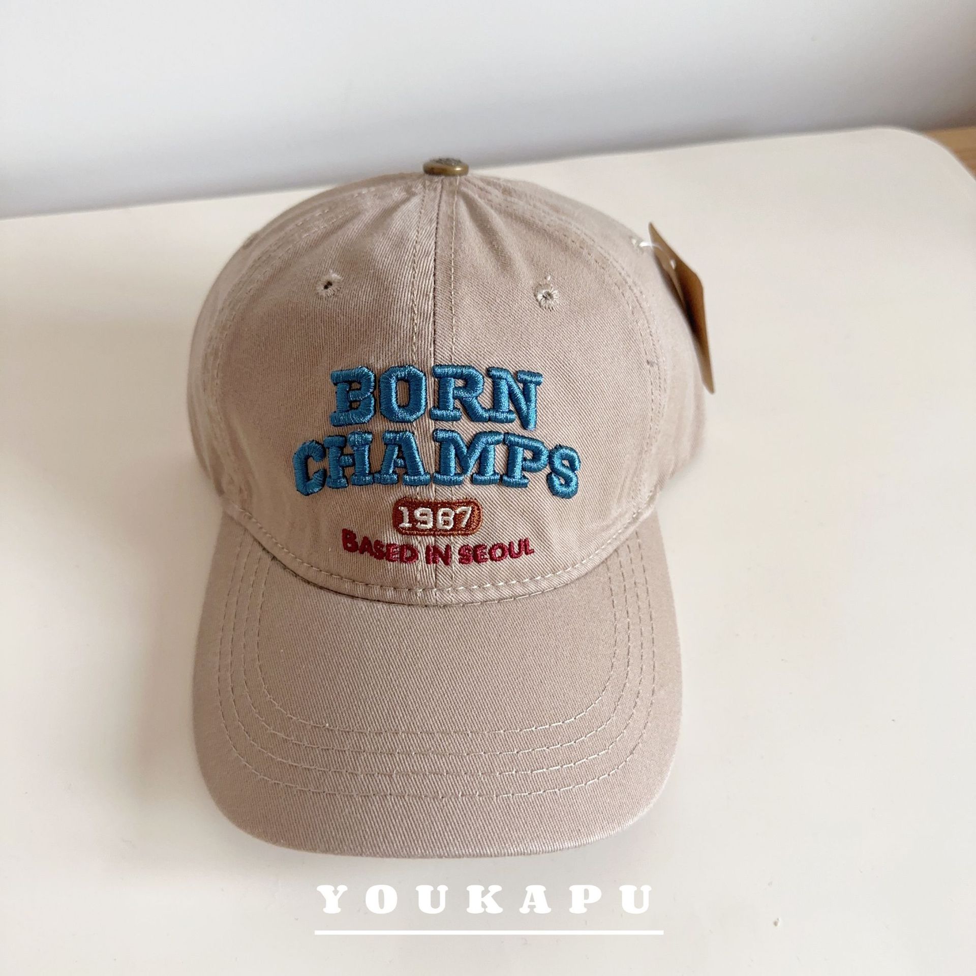 儿童鸭舌帽字母刺绣男童棒球帽时尚百搭春秋户外防晒宝宝遮阳帽潮详情13