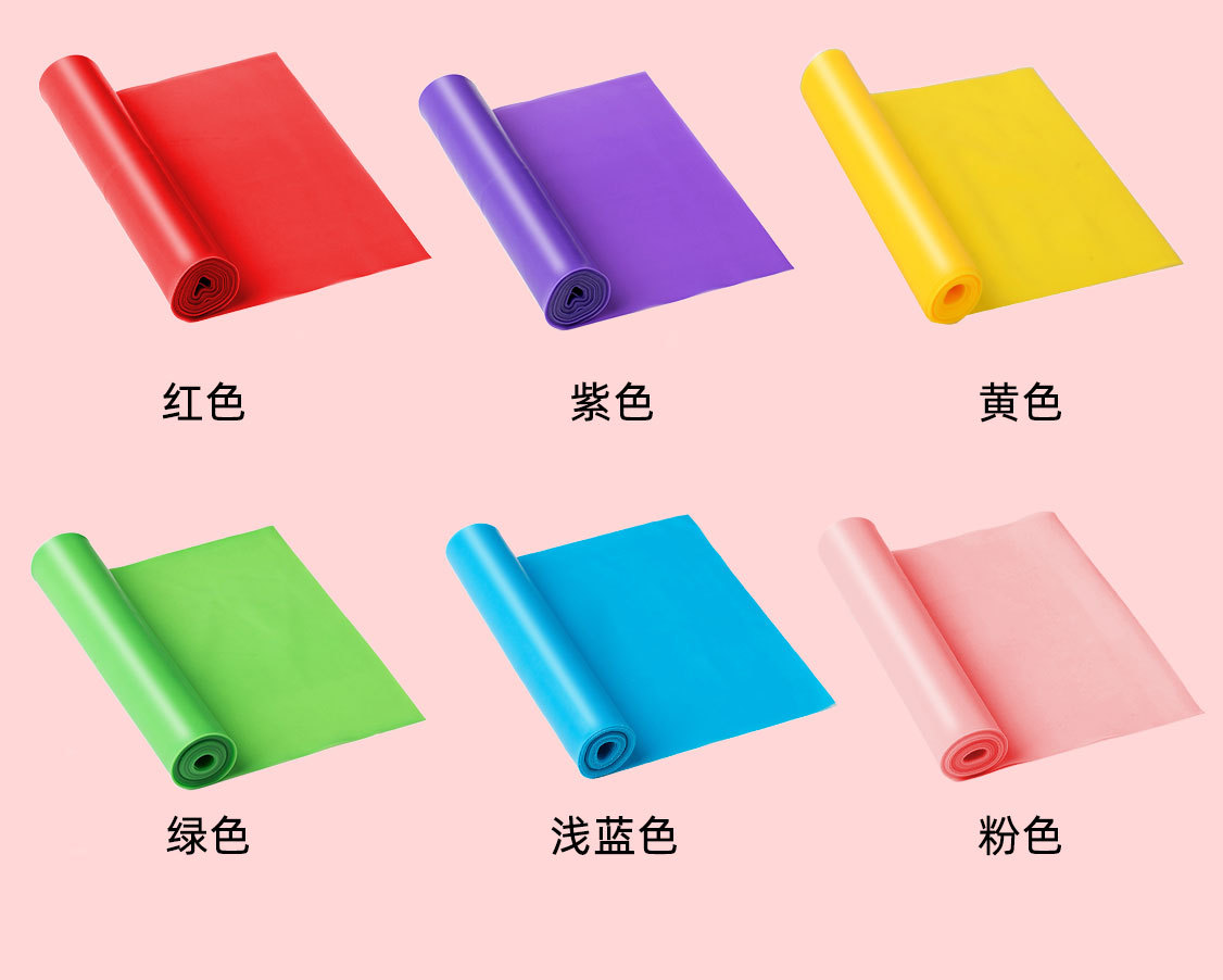 TPE弹力带瑜伽弹力带拉力片健身房家用健身康复训练拉力带阻力带详情5