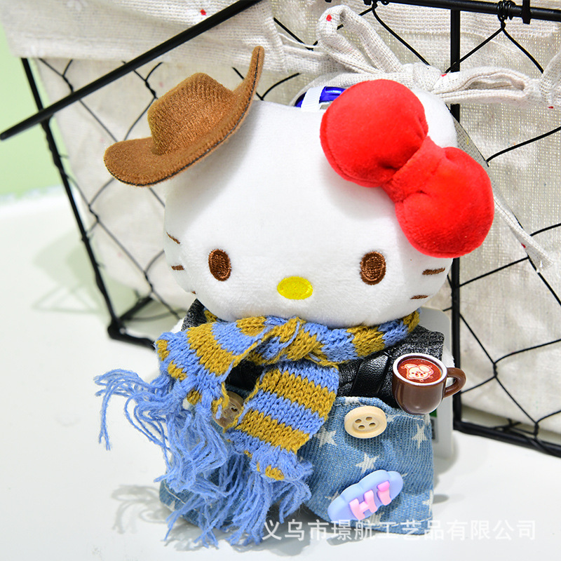 凯蒂猫小挂件可爱hellokitty毛绒公仔玩偶包包挂饰Kitty创意潮品详情10