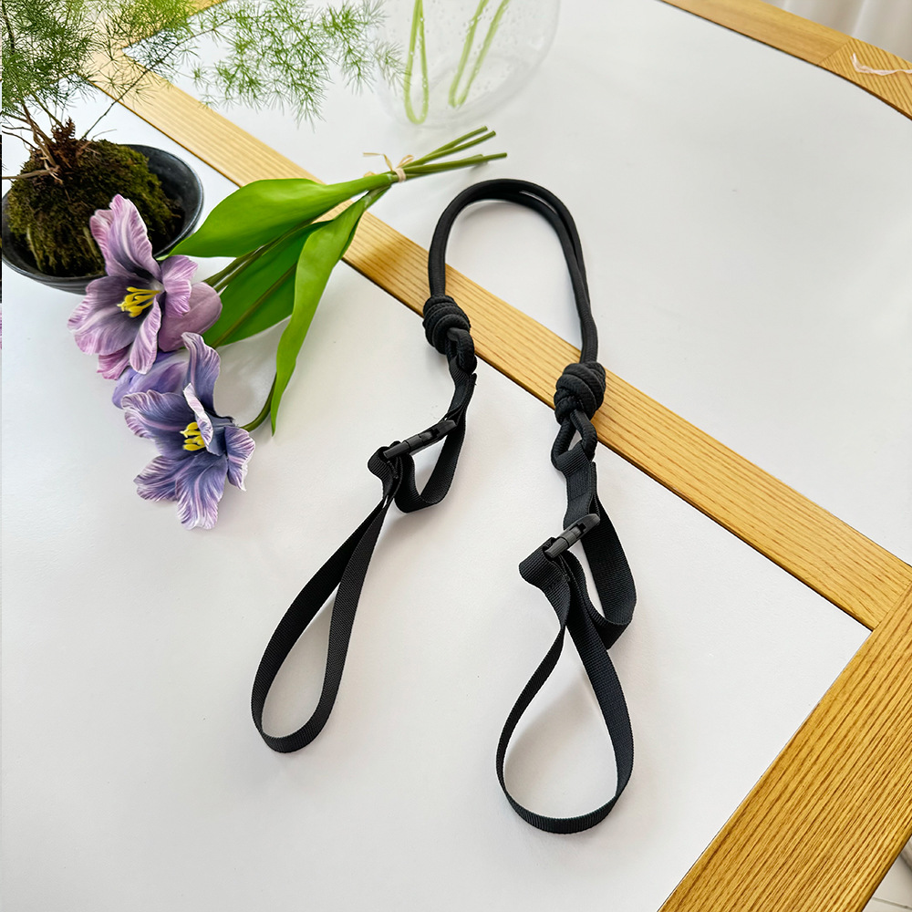 高圆圆原创肩带搭配精致刺绣防水尼龙购物袋手提女士单肩包详情14