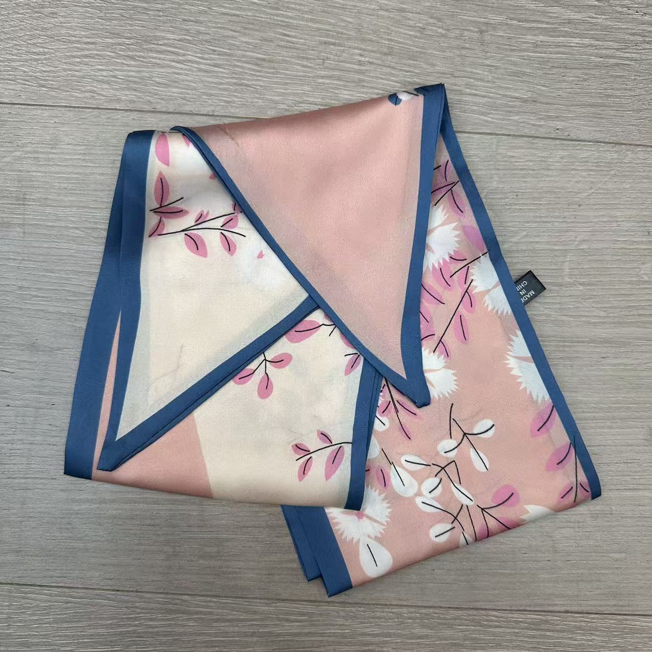 韩国百搭懒人小领巾长条细窄薄款春夏秋季洋气发带围巾服装配饰详情6