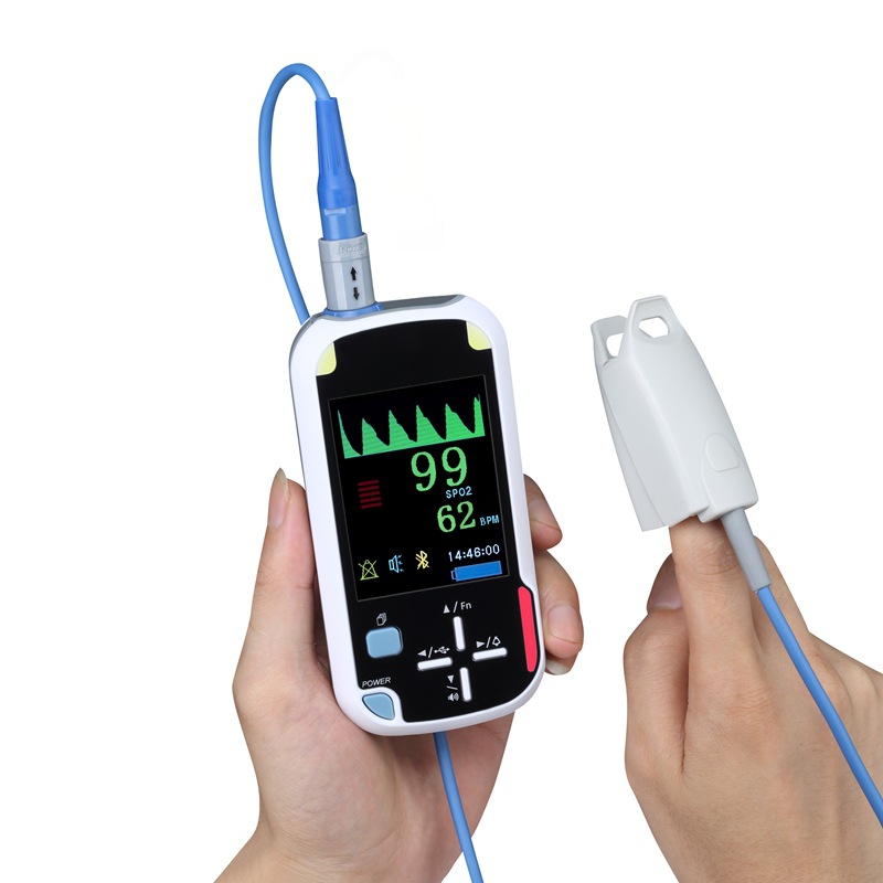 Cross-border exclusive handheld blood oxygen meter, finger clip pulse blood oxygen meter, home multi-parameter portable blood oxygen meter pic 8