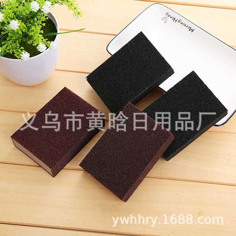【 Chi Jia 】 Diamond sand sponge for cleaning POTS and pans, kitchen oil and dirt removal sponge for removing dirt and rust from kitchen utensils pic 5